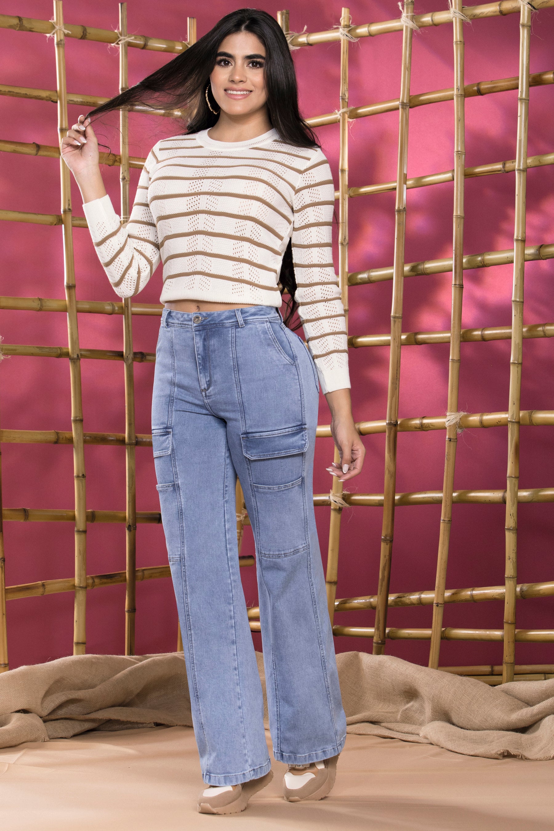 Jean Wide Leg Cargo GUADALUPE
