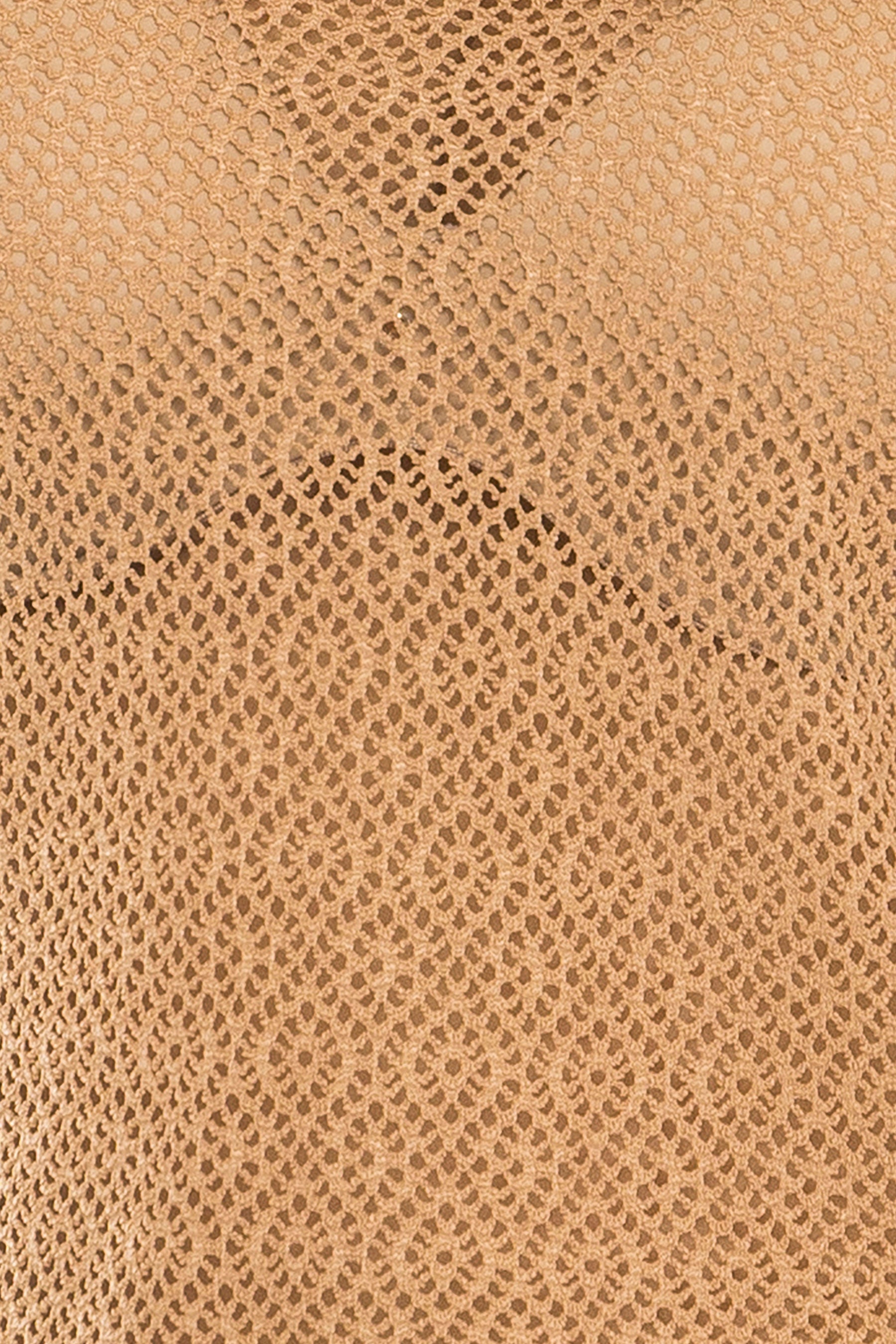 Blusa Malla Ocre Silueta Confort – ADELINA