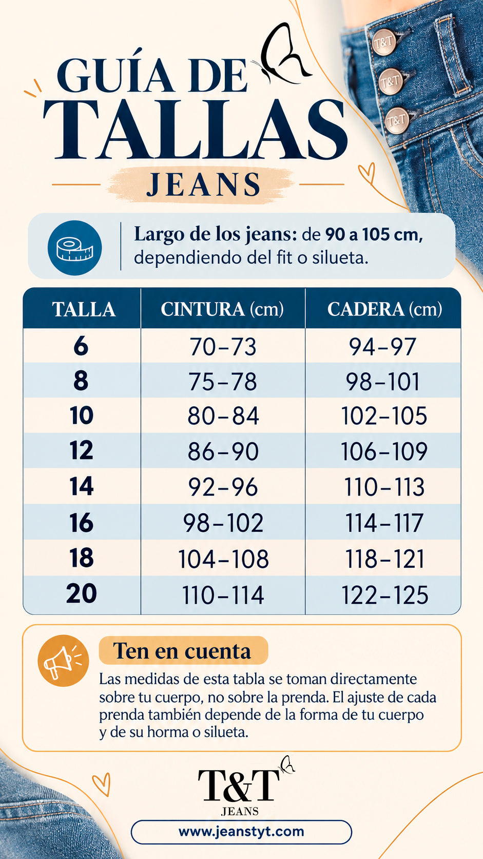 Jean campana tiro alto azul claro – Medrano