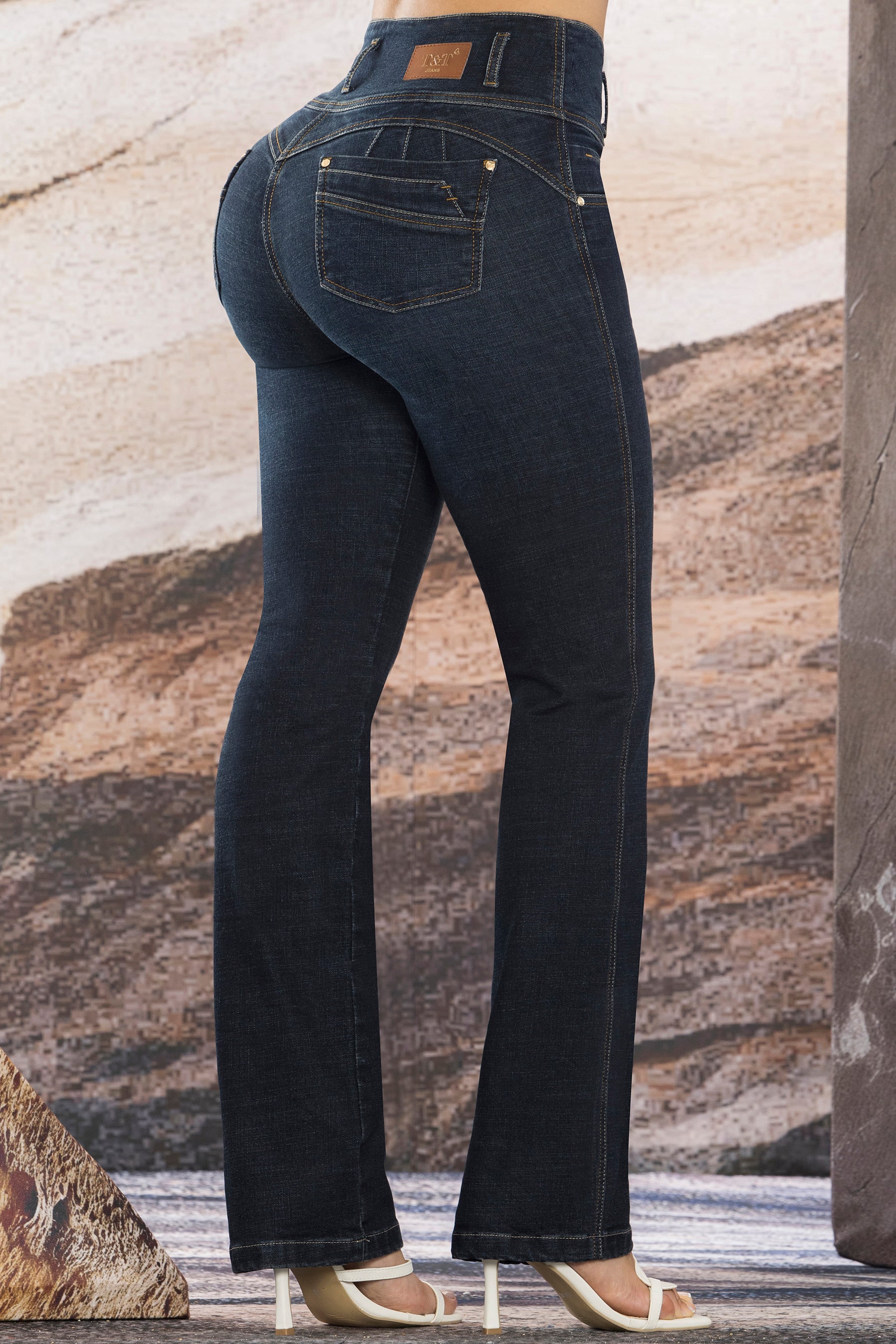 Jean Clásico Tiro Alto Azul  - Javier