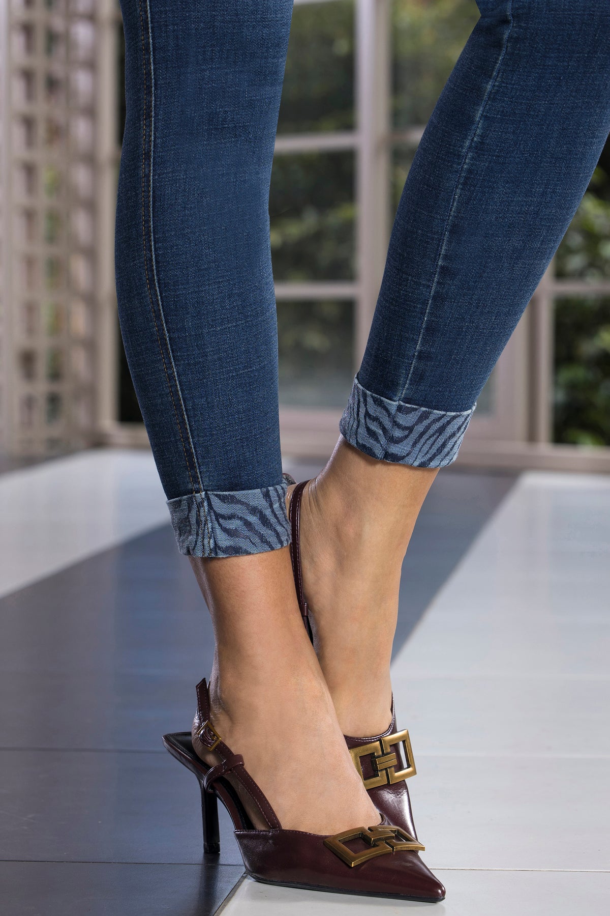 Jean skinny tiro alto azul oscuro – Jhonny Rivera